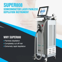 Diode 808nm Laser Hair Removal Machine For Skin Rejuvenation Wind+water+TEC