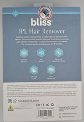 Bliss IPL Hair Remover Contact Sensor, Manual/Automatic Mode 5 Energy Levels NEW