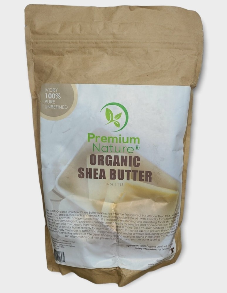 Shea Butter Raw Organic African – 16 oz Pure Virgin Unrefined Body Butter.