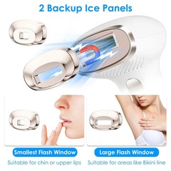 3 In 1 Ice Cooling Laser Hair Removal Painless Permanent At-Home IPL Hair Remova
