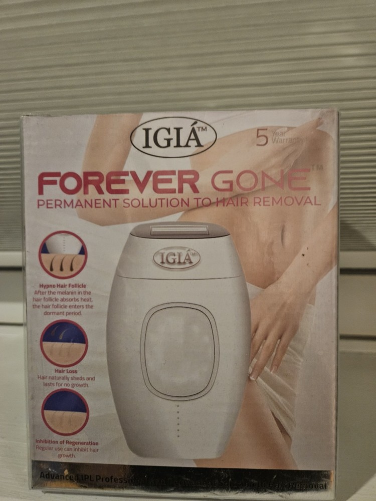 IGIA Forever Gone IPL Hair Removal System – New Sealed Box – Unopened