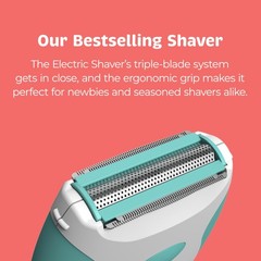 Palmperfect Electric Shaver For Women Bi-Directional Triple Blade Razor For