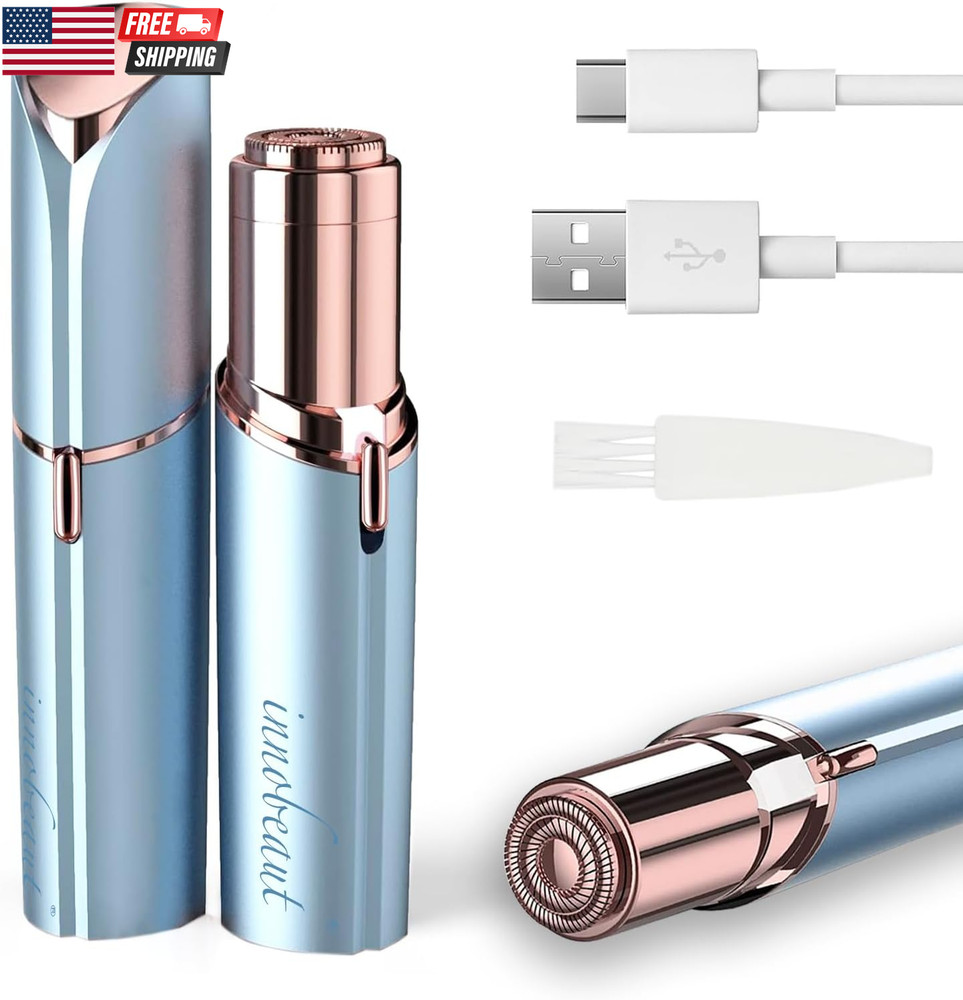 Facial Hair Removal for Women, Electric Painless Facial Hair Remover for Face, L