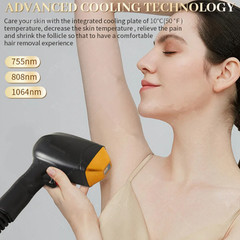 Ice Titanium Permanent Painless Diode Laser hair removal Machine 755 808 1064nm