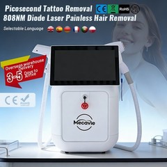 2IN1 Ice Cooling 4 Wavelength Diode Pico YAG Laser Hair Tattoo Removal Machine