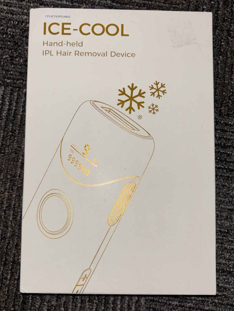 ICE-COOL IPL Hair Removal Device Permanent Hair Reduction Flashes Box Complete