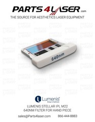 LUMENIS STELLAR IPL M22 ACNE FILTER FOR HAND PIECE KT-20116590 LUFI3481