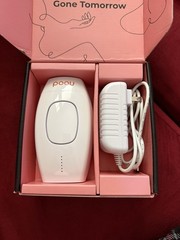 poou IPL Hair Removal Device, Corded Electric, White, w/ Power Adapter
