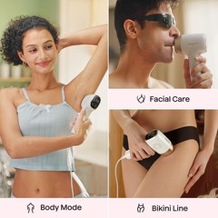 IPL Hair Removal Device – Precision Roller for Face, Body & Bikini – Painless, L