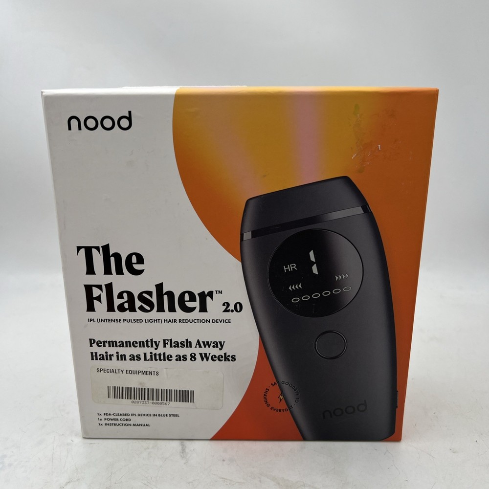 Nood The Flasher 2.0 IPL Laser Hair Removal Handset-BLACK – NEW – open box