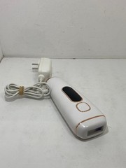 🍉 WHITE IPL 12V HAIR REMOVER HANDHELD RECHARGABLE LIGHT WITH CHARGER WORKS EUC