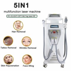 NDYag IPL OPT Laser Hair Removal Tattoo Machine AcneTreatment RFSkin Care Device