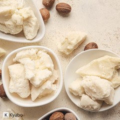 Kyabo New Pure African White Ivory Shea Butter 5Lbs 80 Ounce (Pack of 1)