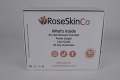 RoseSkinCo IPL Hair Removal Handset Laser Device Pink New Open Box w/ Power S…