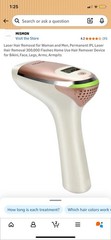 MiSMON IPL Hair Removal Device 300000 Flashes LCD Display for Arms Face