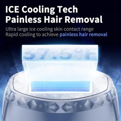 Amifiy Ice Cooling IPL Home Laser Hair Removal Device Epilator Face Body Armpit