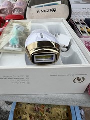 Pinkzio GP586 IPL Hair Removal Device Corded Auto-Flash 5 Settings White/Gold