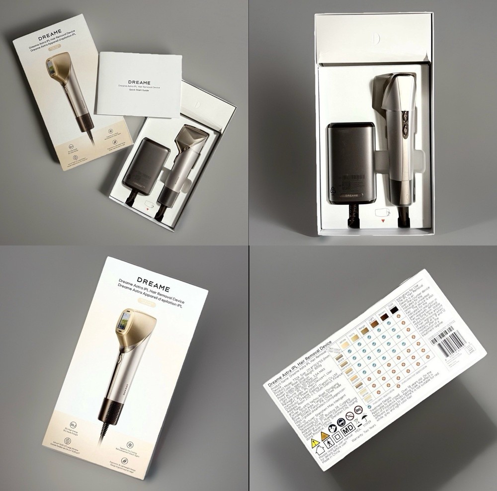 2026 DREAME Astra IPL Hair Removal Device 35J Dual Lamp Sapphire Ice Cooling NEW
