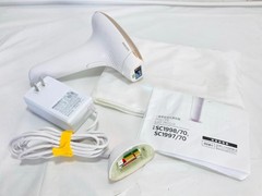 Philips SC1997/70 epilator champagne IPL Hair Removal System gold/white Used
