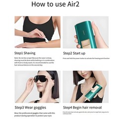 Ulike Air 2 IPL Hair Removal Device for Men and Women with Cooling Technology