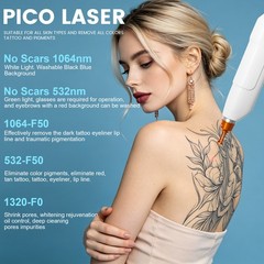2IN1 4000W Diode Pico Laser Ice Painless Hair & Tattoo Removal Salon Machine