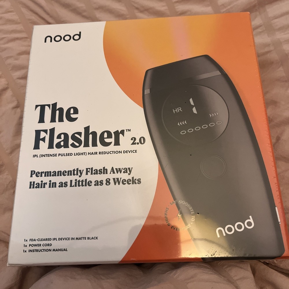 Nood The Flasher 2.0 IPL Laser Hair Removal Handset-BLACK – NEW – open box