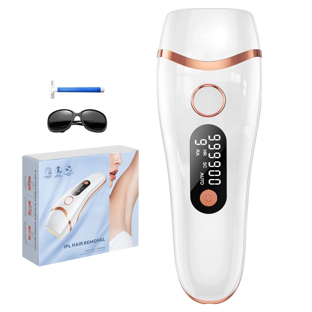 Laser Hair Removal with Ice Cooling Care Function for Women Men Permanent