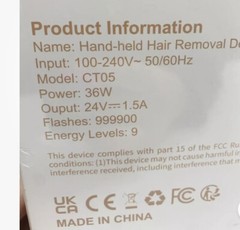 Ice-cool Handheld IPL Hair Removal Device CT05 for Armpit Arm Leg Back Bikini