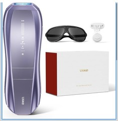 Ulike IPL Hair Removal Device Purple Adjustable Speeds w/ Sunglasses