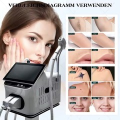 2-in-1 4000w Diode Pico Laser Ice Painless Hair & Tattoo Removal Salon Machine