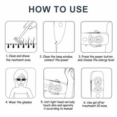 CLALUFA IPL Hair Removal Device Ice Point Hair Removal for Permanent Hair Remova