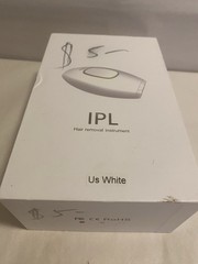 IPL HAIR REMOVAL INSTRUMENT White US & Gold Color In New Open Box