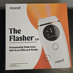 NEW Nood The Flasher 2.0 IPL Light Hair Removal Device Full Set Open Box White