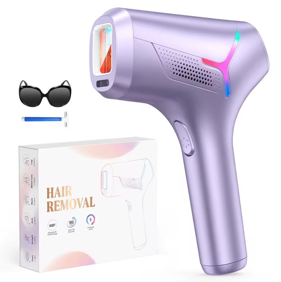 990000 Flashes IPL Hair Removal Painless Permanent For Body Face & Bikini-PURPLE