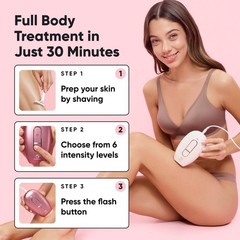 Roseskinco Lumi Ipl Laser Hair Removal Device At Home Permanent Hair Reduction