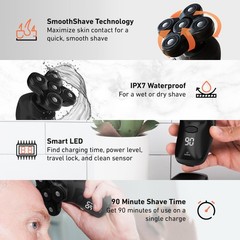 Groomie Cordless Bald Head Shavers For Men Baldiepro Head Grooming Kit –