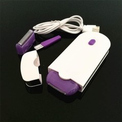 Women Laser Rechargeable Epilator Remover Smooth Touch Hair White and Black-c