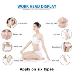 808nm Diode Laser Hair Removal Machine Painless Remove Hair Skin Whitening