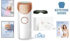 Gold IPL Laser Hair Removal Device with Ice Cooling Technology