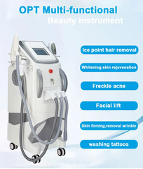 3IN1 OPT IPL Hair Removal Skin Whitening Nd Yag Laser Tattoo Removal Machine