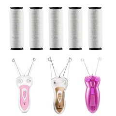 5PCS Replacement Cotton Thread for Epilator Hair Removal Remover