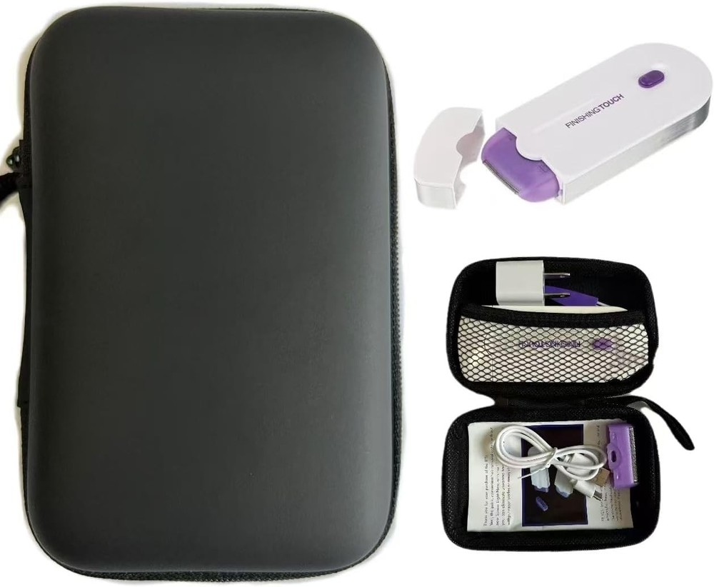 Women Laser Rechargeable Epilator Remover Smooth Touch Hair White and Black-c