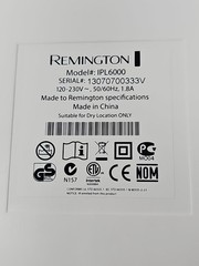 Remington IPL6000 iLIGHT Pro Plus Quartz Hair Removal System