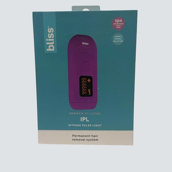 NIB Bliss Smooth Ya Later IPL Permanent Hair Removal System New In Box