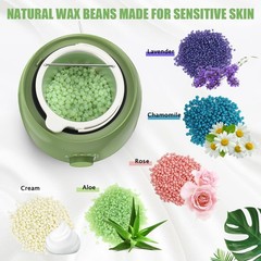 Waxing Kit – TIKESI Wax Warmer for Hair Removal, Hard Wax Kit with 14oz 5 Bag…