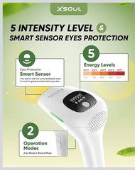 XSOUL At-Home IPL Permanent Hair Removal Tool for Women and Men