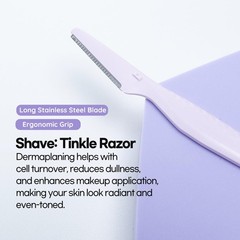 epielle & Tinkle Complete Safe Dermaplane Starter Kit: Facial Purple
