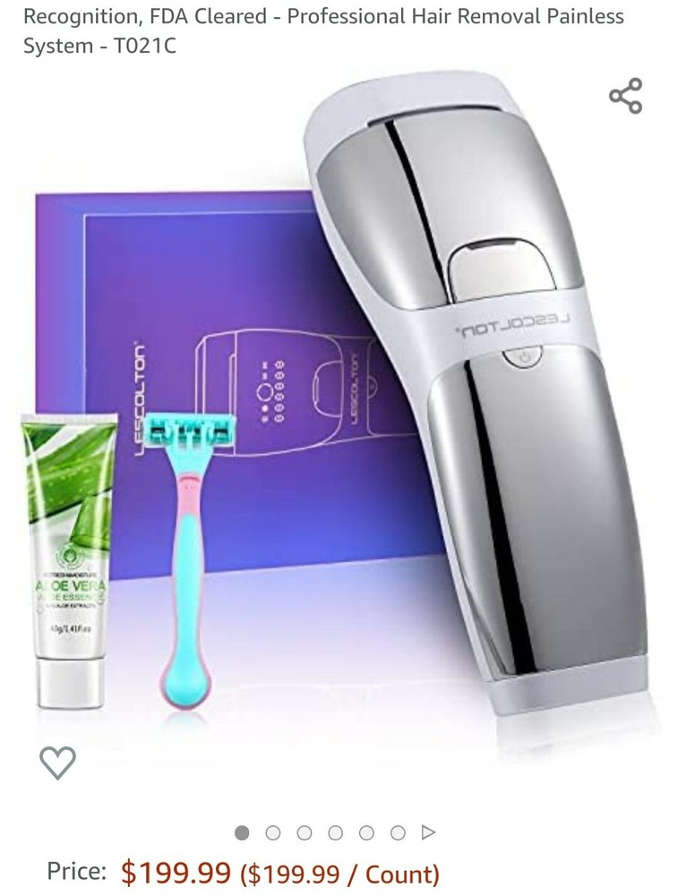 IPL Hair Removal w/Auto Skin Tone Recognition