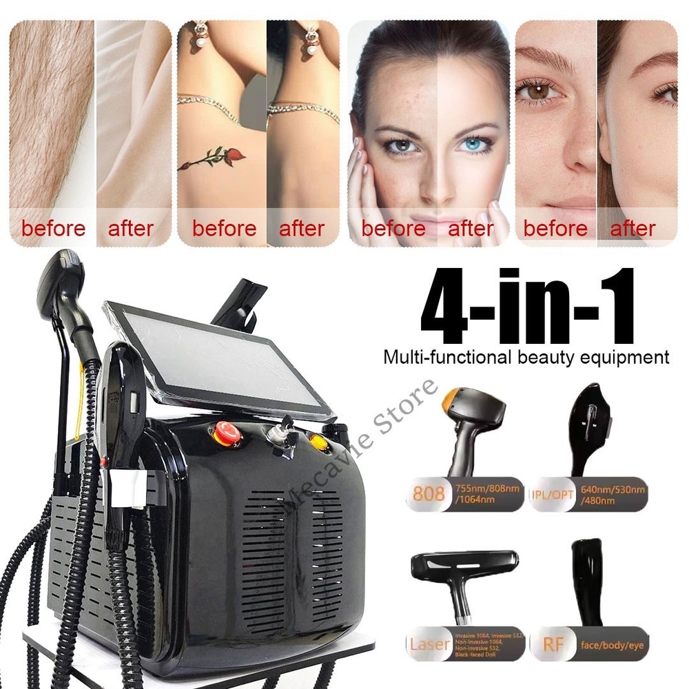 4-IN-1 Multifunctional Laser Machine Hair Reduction & Skin Care Salon Device