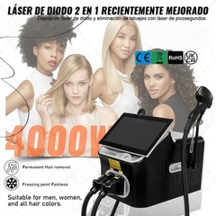 Professional 2 In 1 Diode Laser Hair Removal Machine Picosecond Tattoo Removal